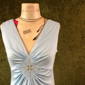 Vintage Dresses - LAST CHANCE ⚡️ 1970s blue disco maxi dress Vintage Dresses - LAST CHANCE ⚡️ 1970s blue disco maxi dress